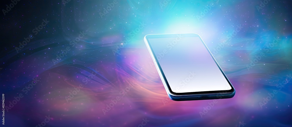 Poster smart phone and note. copy space available