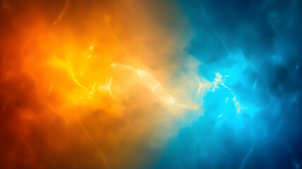 blue orange gold gradient bright light and glow texture background. Generative AI.