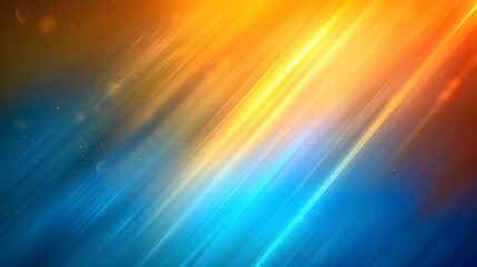Fototapeta premium blue orange gold gradient bright light and glow texture background. Generative AI.