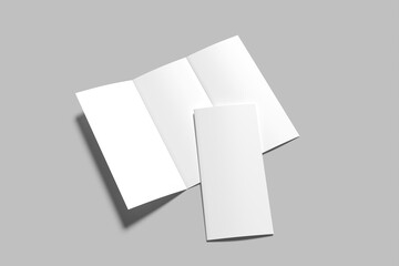 Fototapeta premium Trifold Brochure Blank Mockup