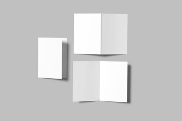 A5 Bifold Brochure Blank Mockup