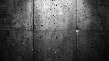  A monochrome image of a wall dotted with numerous water drops, accompanied by a street light situated mid-frame