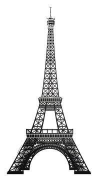 recommend clip art: Paris Eiffel tower on a white background wallpaper  