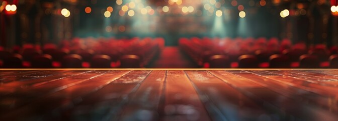 Theater scene. Theater background. Blurred background