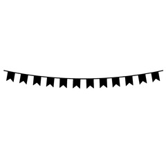 Garland Bunting Silhouette