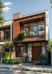 A modern style of townhouses