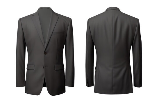 set of color view formal suit isolated on white