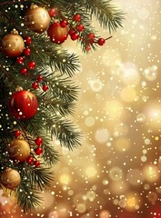 Obraz premium Cozy Christmas Fireplace Decor