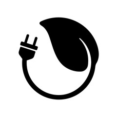 Vector icon illustration with ecology theme (biomass power generation / carbon neutral)