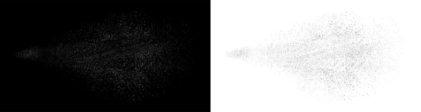 Water spray mist background. Airy water spray, mist, sprayer fog. Water spray, white smoke, dust and dots, mist of atomizer