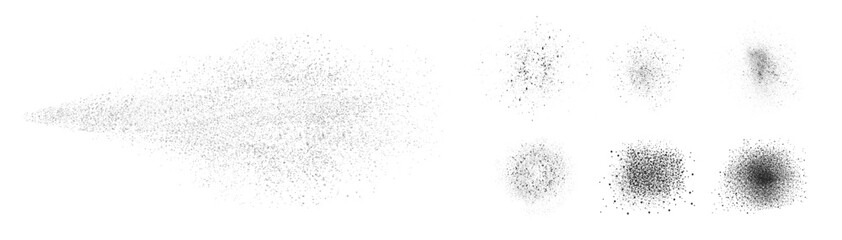 Water spray effect, realistic cosmetic mist, transparent atomizer splash. spraying water in spray bottle