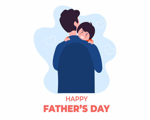 dads taking care of their children fatherhood parenting father's day vector illustration