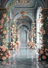 A beautiful indoor corridor