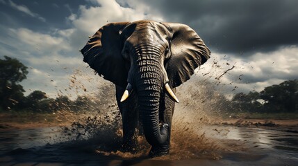 Epic moments in the wild Be captivated by the beauty of an elephants journey, beautifully portrayed in an image