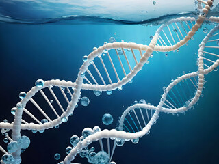 DNA helix Water-scientific design