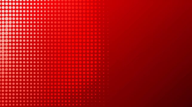  Four red backgrounds, each featuring halftone dot patterns