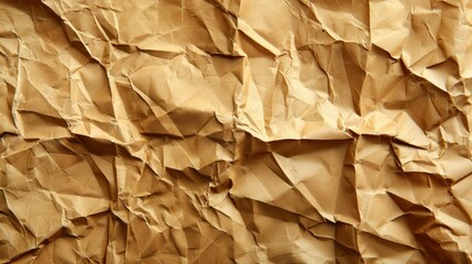  A tight shot of a sheet of paper, covered with numerous layers of brown tissue paper Clock visible on wall behind
