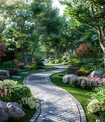 The design of garden landscape