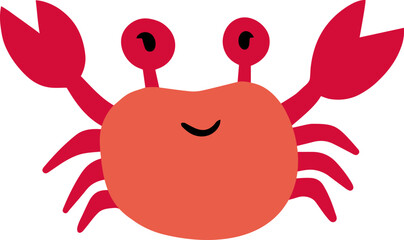Crab Cartoon Illustration Kids Clipart