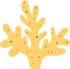 Obraz premium Sea Coral Cartoon Illustration Kids Clipart