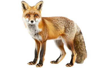 Fototapeta premium Fox isolated on transparent background