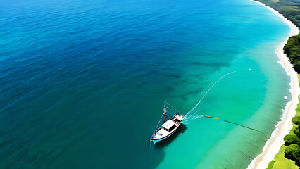 Aeri   photo of summer beach and blue ocean with sky