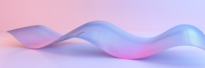 pink blue gradient, curved shape, white background, 3d render, simple shapes, in the style of simple, minimal, green light, blue light aspect ratio 3:1, for banner, landing page, website