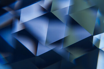 Abstract background of crystal triangles