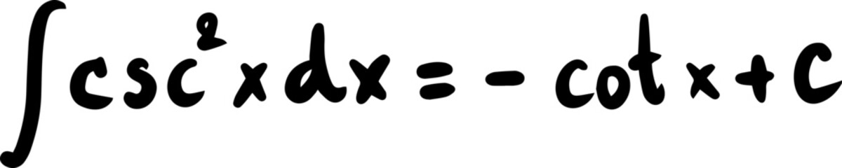 integration formula math handwritten