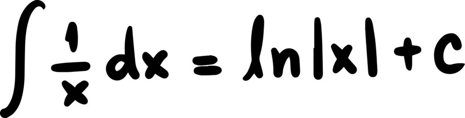 integration formula math handwritten