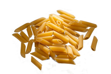 penne pasta isolated, png file