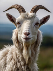 A Sacrificial goat for the upcoming Eid al Adha celebration, generative ai