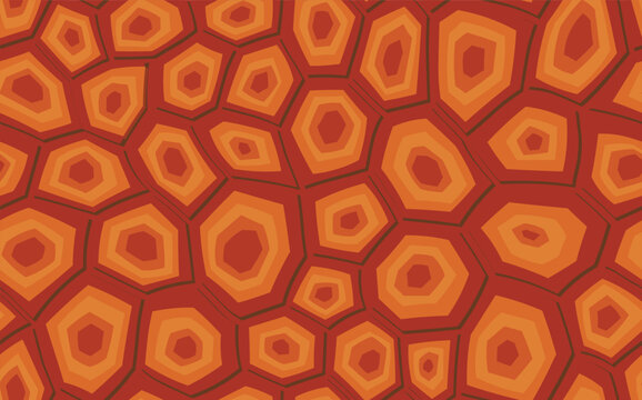 Abstract modern turtle shell seamless pattern. Animals trendy background. Beige decorative vector illustration for print, fabric, textile. Modern ornament of stylized skin