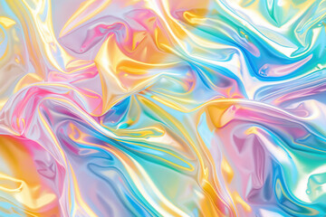 Obraz premium Generative ai on theme of beautiful texture metal creasy foil, design natural abstract background