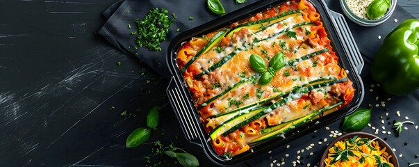 Frozen Zucchini Noodle Lasagna in a Modern Sleek Packaging Design