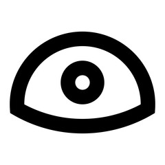 Eye line icon for user interface