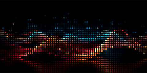 vector illustration Disco lights background