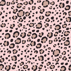 Abstract modern leopard seamless pattern. Animals trendy background. Color decorative vector stock illustration for print, card, postcard, fabric, textile. Modern ornament of stylized skin