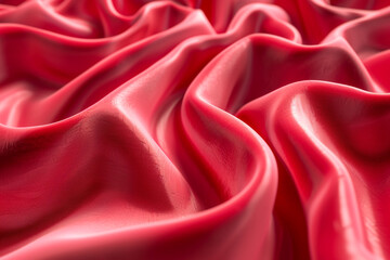 Obraz premium Sophisticated red velvet 3D background ideal for luxury brand promotions.