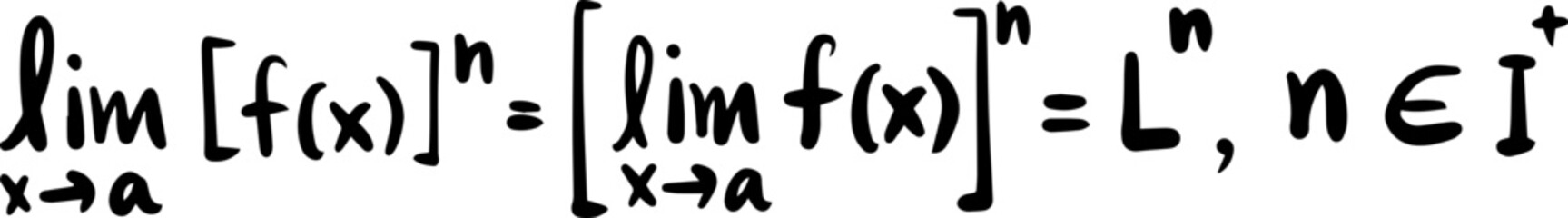 Obraz premium calculus rules math handwritten 