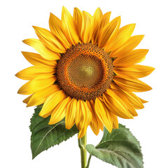 Obraz premium Sunflower on a transparant background, PNG, Generative AI