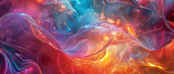 Emotive energy courses through this abstract colorful background, with passionate reds and soothing blues creating dynamic tension.