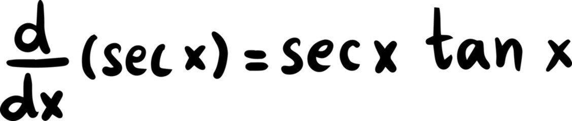 differentiation formulas math handwritten