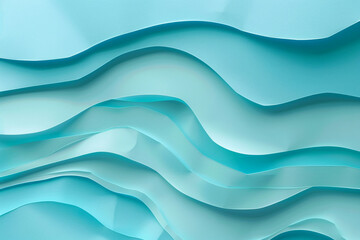 Obraz premium Serene aqua paper background for health and wellness ads.