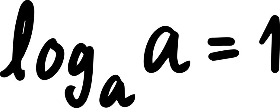 logarithm formulas math handwritten