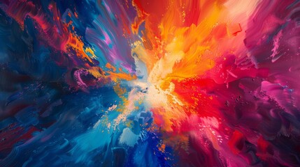This abstract colorful background pulses with emotive energy, the reds and purples clashing and harmonizing in an intense dance.