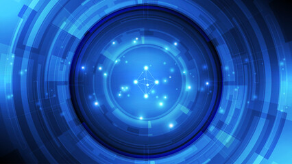 Abstract technology background. Futuristic interface. Vector illustration for your design