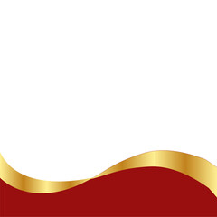 Gold Banner Footer Element