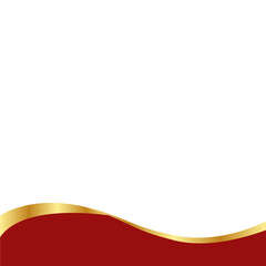 Gold Banner Footer Element