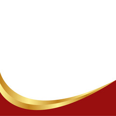 Gold Banner Footer Element